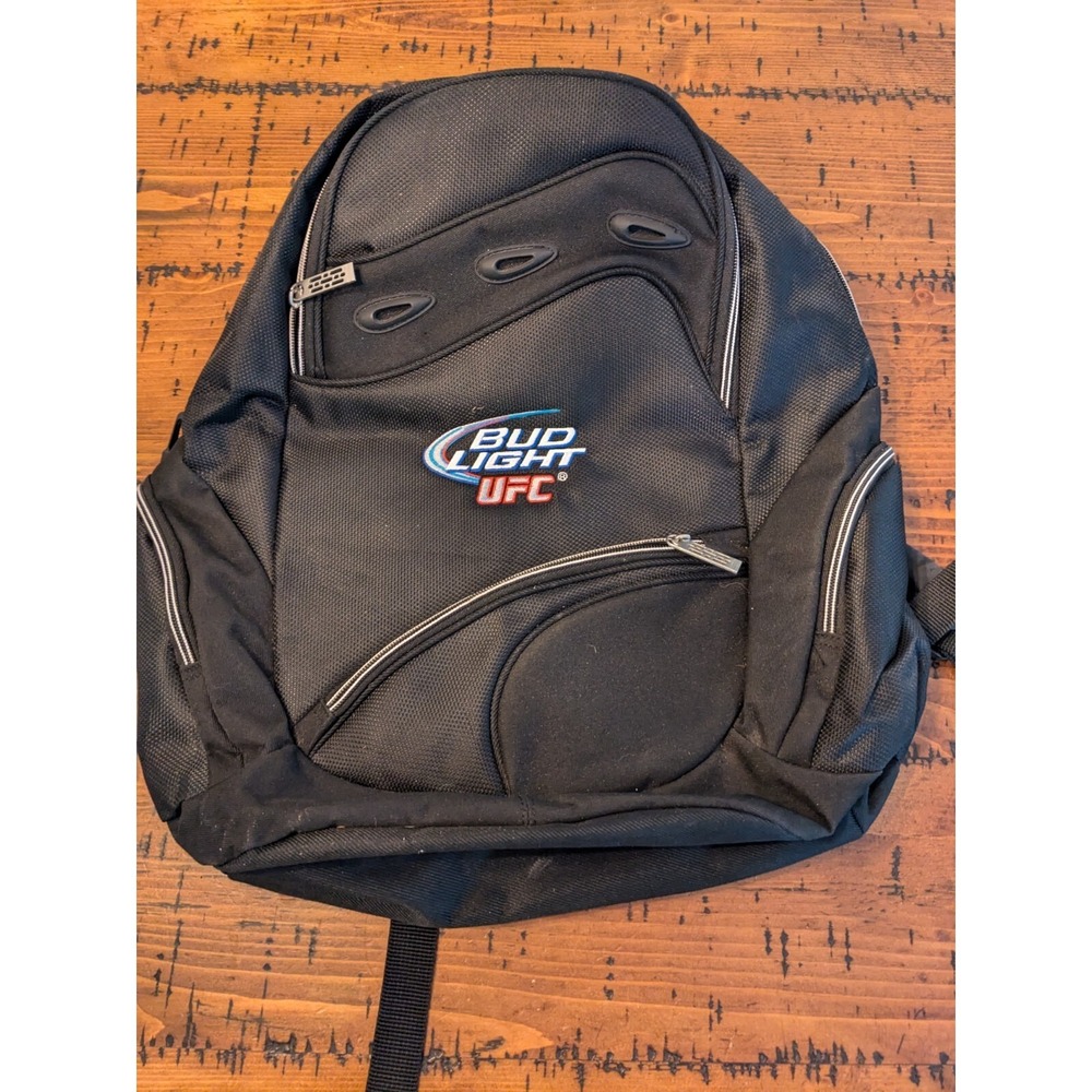 Bud Light UFC Laptop Black Backpack - Nice.  S12